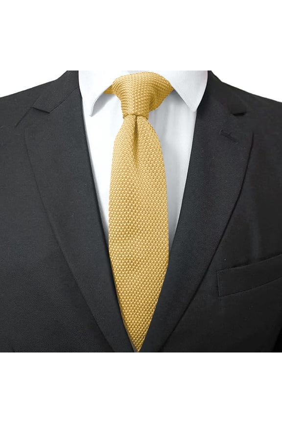 Men's Slim Knit Tie Solid Color Skinny Necktie Casual Business Wedding Party Formal Wear Accessories Soft Stylish Basic Tie