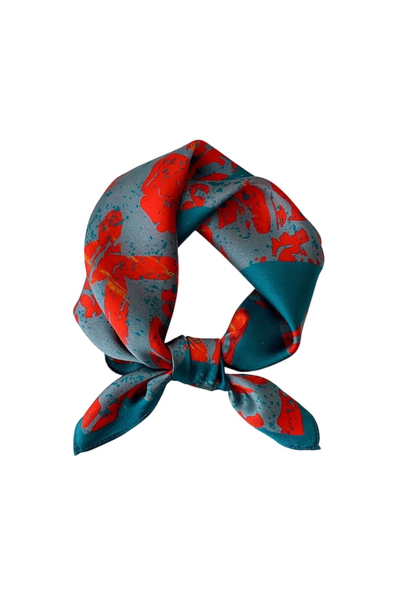 Silk Neck Scarf 21"x21" Small Square Scarfs For Women Packed Soft Stylish Basic Silk Scarves
