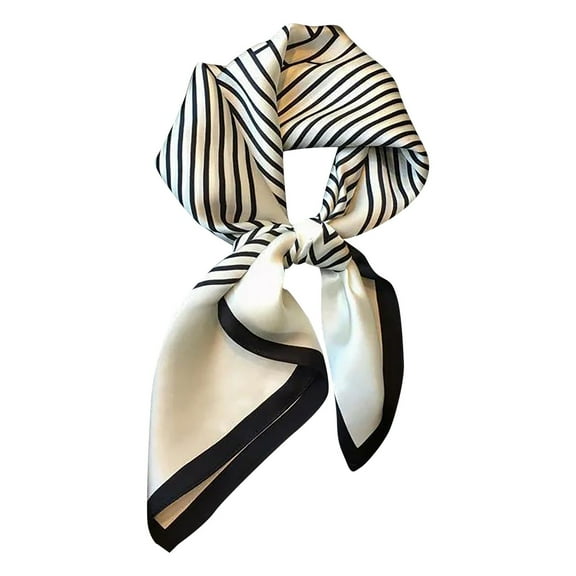 Landzoo One Silk Scarf For Women Square Scarf Lightweight Soft Breathable Accessory For Spring Summer Soft Stylish Basic Silk Scarves