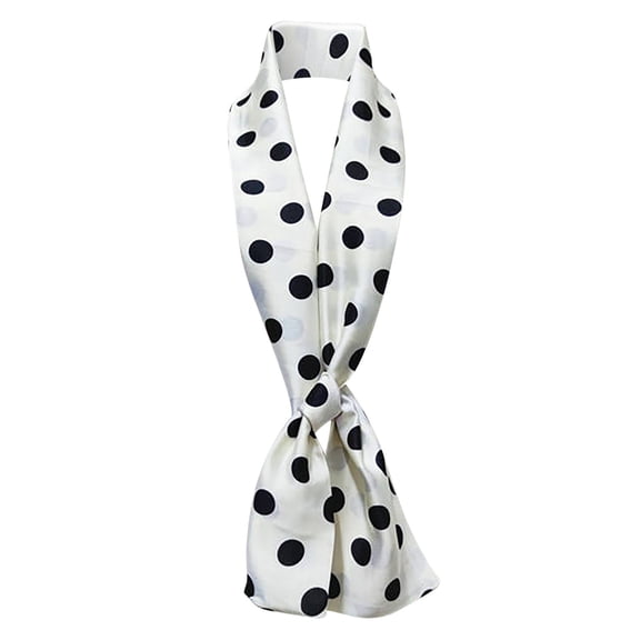 Landzoo One Silk Scarves For Women Elegant Polka Dot Design Versatile Fashion Accessory For Home And Casual Wear All Season Comfort Soft Stylish Basic Silk Scarves