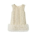 thumbnail image 1 of Landzoo One Sleeveless Tank Dress For Girls Elegant Style Fashion Party Wear With Sequin Details Beautiful Cute Girl's Dress 5-6 Years, 1 of 9