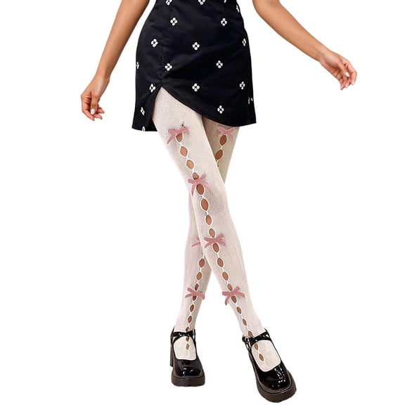 Landzoo One Style Fishnet Tights Sheer All Over Breathable Openwork Pantyhose For Daily Wear And Fashion Outfits Soft Stylish Basic Tights