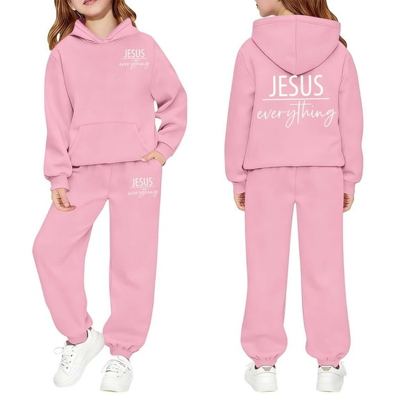 Landzoo One Stylish Floral Print Matching Outfit For Girls Comfortable Casual Two Piece Childrens Stylish Cute Cozy Girls And Boys Outfits 4-5 Years