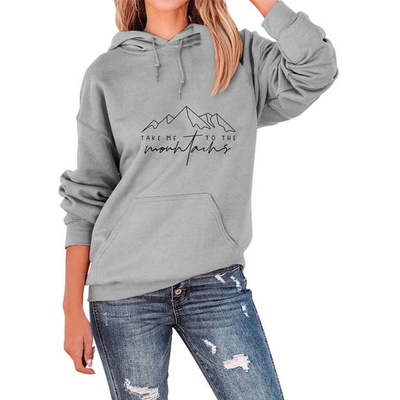 Landzoo One Take To The Sweatshirt Camping Sweatshirt Hiking Tshirt Casual Outdoor Drawstring Pullover Hoodies Stylish Breathable Women's Hoodie XXXL