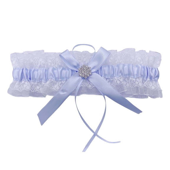 Landzoo One The Bride's Wedding Garter With Lace Rhinestone Leg Loops Cozy Stylish Basic Suspenders