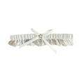 thumbnail image 1 of Landzoo One The Bride's Wedding Garter With Lace Rhinestone Leg Loops Soft Stylish Basic Suspenders, 1 of 3