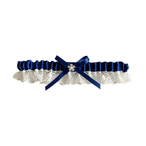 Landzoo One The Bride's Wedding Garter With Lace Rhinestone Leg Loops Soft Stylish Basic Suspenders