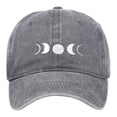 thumbnail image 1 of Landzoo One Washed Baseball Cap With Moon Embroidery Classic Unstructured Low Profile Dad Hat For Daily Use Soft Stylish Basic Visors, 1 of 3