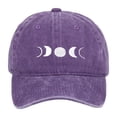 thumbnail image 1 of Landzoo One Washed Baseball Cap With Moon Embroidery Classic Unstructured Low Profile Dad Hat For Daily Use Soft Stylish Basic Visors, 1 of 3