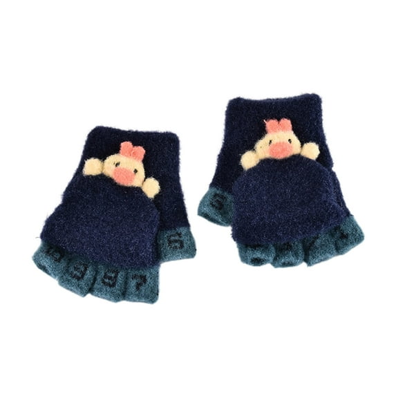 Landzoo One Winter Gloves Toddler Kids Boys Girls Soft Warm Wool Gloves Children Thermal Knit Gloves Cozy Cute Practical One Size