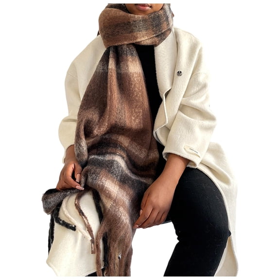 Landzoo One Winter Knit Scarf Hat And For Soft Warm Textured Cozy Design Cold Weather Soft Stylish Basic Scarf Hat & Gloves