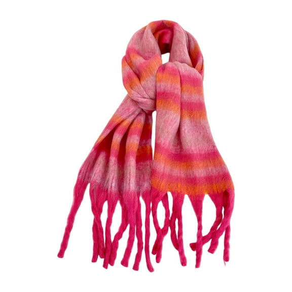 Landzoo One Winter Knit Scarf Hat And For Soft Warm Textured Cozy Design Cold Weather Soft Stylish Basic Scarf Hat & Gloves