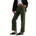 thumbnail image 1 of Landzoo One Women Fashion Retro Style Corduroy Vertical Pocket Design Small Straight Casual Pant Soft Stylish Women's Casual Pants, 1 of 3