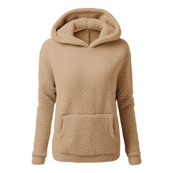 Landzoo One Women Long Sleeve Letter Solid Color Hoodie Sweatshirts Pullover Sweatshirts Top Blouse Cozy Stylish Women's Sweatshirt XL