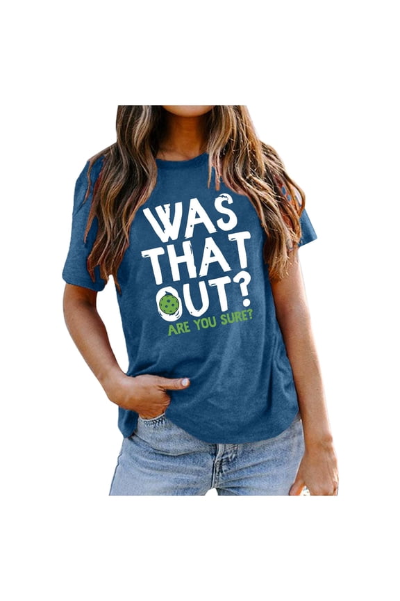 Women's Casual Loose Fit Tennis T Shirt With Fun Graphic Top Tee Stylish Beautiful Women's T-Shirts