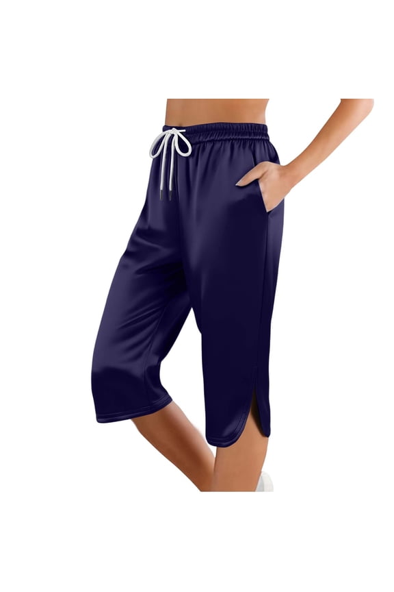 Women's Effortless Mid Rise Slim Casual Pants For – Flat Fitting Solid Color Everyday Wear Soft Beautiful Women's Casual Pants