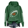thumbnail image 1 of Landzoo One Women's Football Print Hoodie Soft Pullover Sweatshirt Cozy Casual Long Sleeve Hooded Top For Fall Spring Everyday Wear Cozy Breathable Women's Hoodie L, 1 of 1