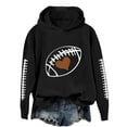 thumbnail image 1 of Landzoo One Women's Football Print Hoodie Soft Pullover Sweatshirt Cozy Casual Long Sleeve Hooded Top For Fall Spring Everyday Wear Stylish Breathable Women's Hoodie L, 1 of 1