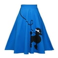 thumbnail image 1 of Landzoo One Women's Poodle Skirts 50s Adult Outfit 2025 High Waist Vintage Skirt Swing Pleated Party Skirts Beautiful Casual Women's Skirt, 1 of 3