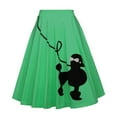thumbnail image 1 of Landzoo One Women's Poodle Skirts 50s Adult Outfit 2025 High Waist Vintage Skirt Swing Pleated Party Skirts Beautiful Cozy Women's Dress, 1 of 3