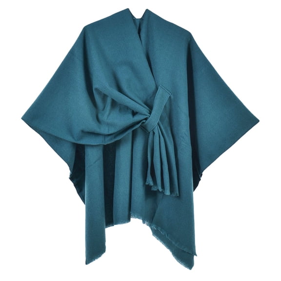 Landzoo One Women's Warm Shawl Wrap Cape Winter Cardigan Sweaters Open Front Poncho Cozy Stylish Basic Wraps