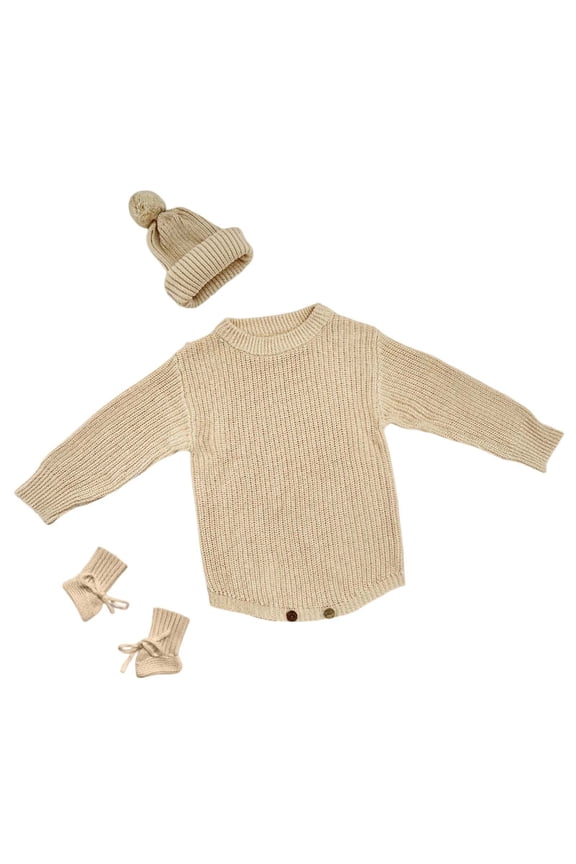 izable Name Hand Embroidered Baby Knitted Jumpsuit Autumn And Winter Newborn Boy Sweater Cute Crawling Dress 0 18 Months Old Boy Style Breathable Cute Baby Bodysuits Newborn