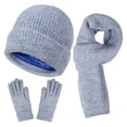 thumbnail image 1 of Landzoo Sets Warm Scarf Gloves Tie Dye Women Knitted Printed Cycling Hat Men Hat Skiing Knit Windproof Adult Winter Baseball Caps Warm Fashionable Adult Scarf Hat Glove Set, 1 of 4