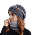 thumbnail image 1 of Landzoo Slouchy Hat Winter Knitted Hat Scarf Sets For Men Women Loose Comfortable, 1 of 4