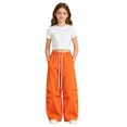 thumbnail image 1 of Landzoo Teen Girls Athletic Cargo Pants Wide Leg With Pockets And Drawstring Fall Casual Kid Girls Baggy Trousers, 1 of 6