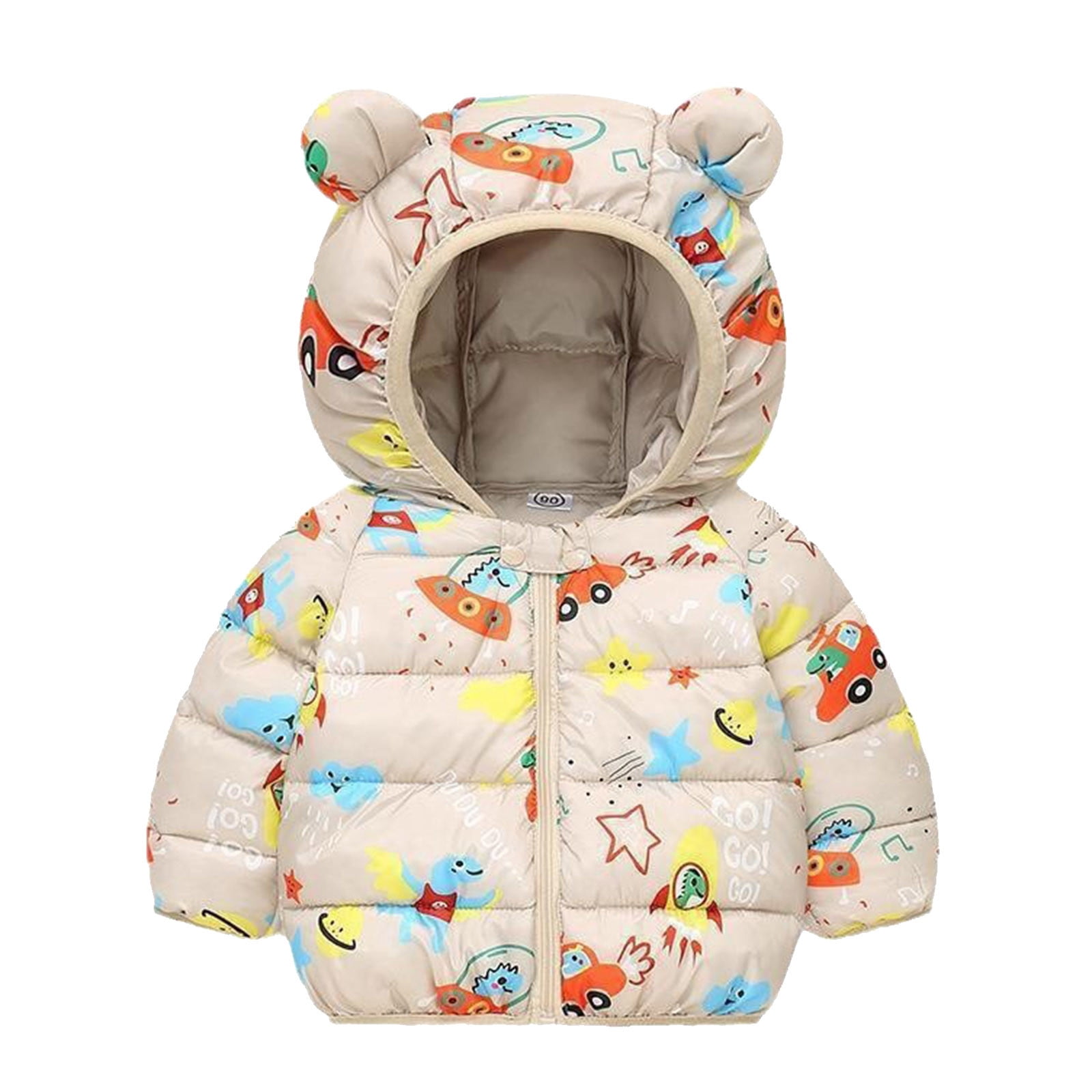 Girls' Puffer Vest Coat – Toddler Baby Winter Lightweight Sleeveless Jacket, High Neck Zipper, Unisex Outerwear