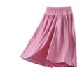 thumbnail image 1 of Landzoo Toddler Girls Pants Solid Color Elastic Waist Summer Breathable Pants Size 13-14 Years Red, 1 of 4
