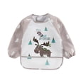thumbnail image 1 of Landzoo Toddler Long Sleeve Baby Bibs Waterproof Sleeved Bib Soft Cartoon for Girls Boys, 1 of 2