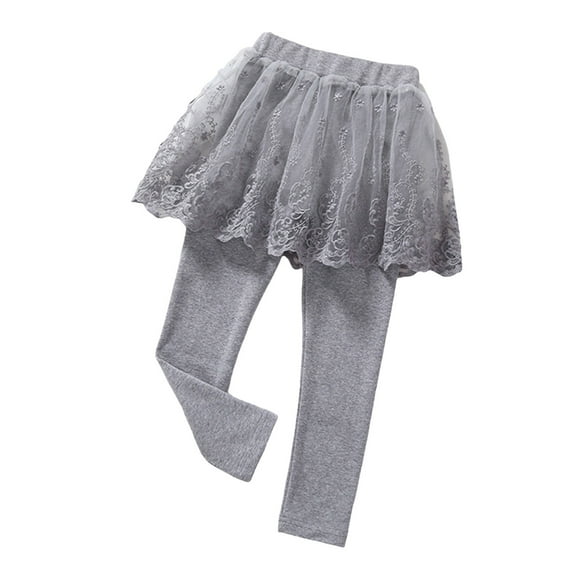 Landzoo Toddler Trendy Girls' Leggings Skirt Ruffle Skirt Pants Kids Loose Lightweight Girls Trousers