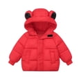 thumbnail image 1 of Landzoo Winter Down Coats For Kids Baby Boys Girls Jacket Bear Hoods Outerwear Toddler Outerwear Windproof Warm Coat, 1 of 4