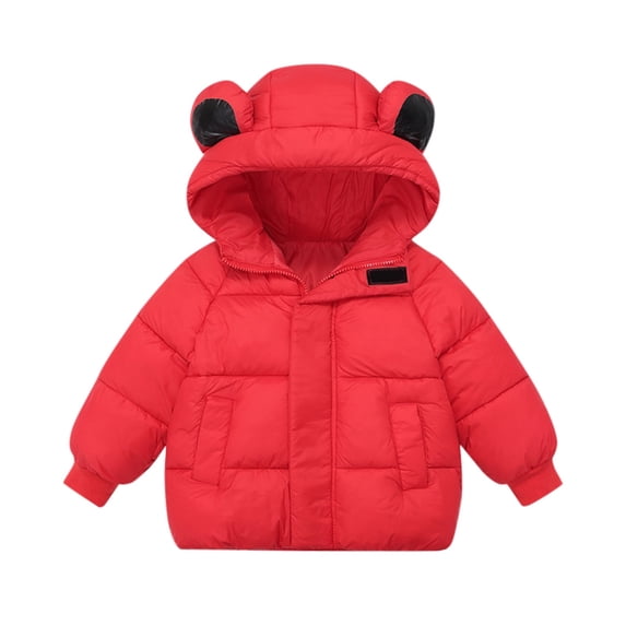 Landzoo Winter Down Coats For Kids Baby Boys Girls Jacket Bear Hoods Outerwear Toddler Outerwear Windproof Warm Coat