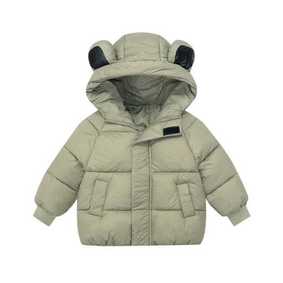 Landzoo Winter Down Coats For Kids Baby Boys Girls Jacket Bear Hoods Outerwear Toddler Outerwear Windproof Warm Coat