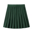 thumbnail image 1 of Landzoo Women'S Skirts Solid Color Elastic Waist Summer Quick Dry Women Pleated Skirt Size L Army Green, 1 of 2