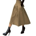 thumbnail image 1 of Landzoo Women's A Line Umbrella Skirt Bow Skirt Large Skirt Slim Waist Skirt Fashionable Comfortable Casual Women's Skirt, 1 of 5