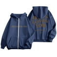 thumbnail image 1 of Landzoo Women's Fashionable Letter Printed Zipper Long Sleeved Pocket Drawstring Casual Sports Hoodie Warm Breathable Women's Hoodie, 1 of 6