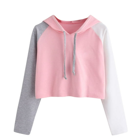 Landzoo Womens Casual Long Sleeve Hoodie Sweatshirt Hooded Pullover Tops Blouse PK/XL Warm Breathable Women's Hoodie