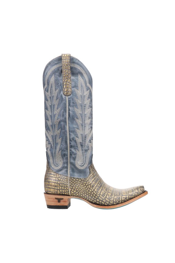 Lane Women's Skylight Tall Western Boot Snip Toe Blue 8 M US