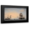 thumbnail image 1 of Lane, Fitz Henry 18x13 Black Modern Framed Museum Art Print Titled - Harbor of Boston with the City in the Distance, 1 of 5