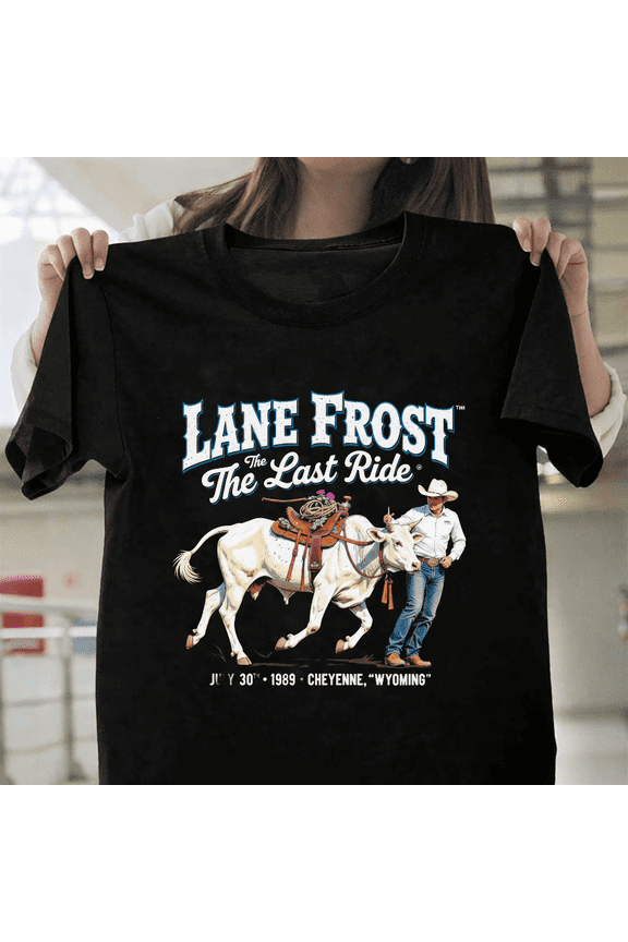 Lane Frost The Last Ride Rodeo Graphic Vintage Cowboy Unisex T-Shirt, S-3XL