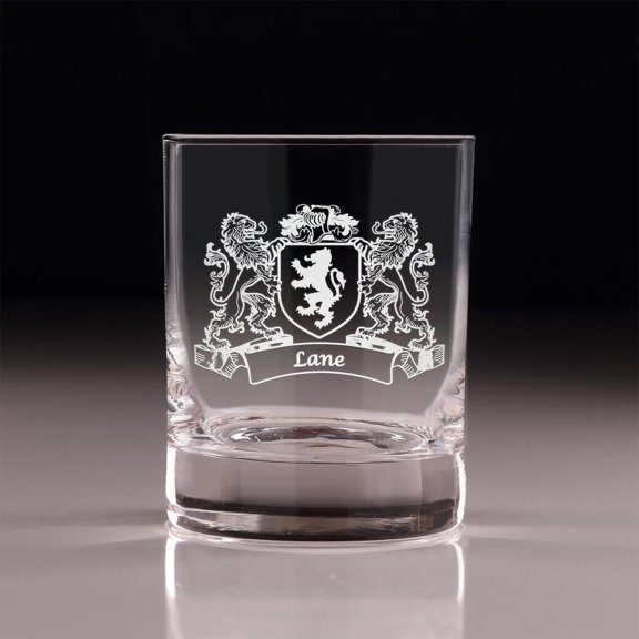 Lane Irish Coat of Arms Old Fashioned Tumblers - Set of 4
