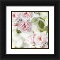 thumbnail image 1 of Lane, Joanna 26x26 Black Ornate Wood Framed with Double Matting Museum Art Print Titled - Pink Rose Garden II, 1 of 4