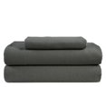 thumbnail image 1 of Lane Linen 100% Cotton Flannel Sheets Set Twin Size - Brushed for Extra Softness - Lightweight & Durable Cotton Twin Flannel Sheet Set - Warm & Cozy Cotton Sheets with 15" Deep Pocket - Charcoal, 1 of 1