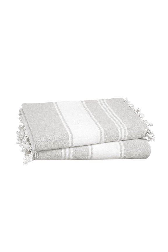 Lane Linen Extra Large Beach Towels 699 Gsm | Oversized Pre-Washed Quick Dry Sand-Free & Absorbent Pool Towels, Stylish & Lightweight For Women -Grey (2 Pack)