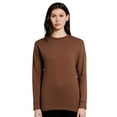 thumbnail image 1 of Lane Seven Heavyweight Long Sleeve T-Shirt, Heavy Tee Shirt 100% Ringspun Cotton Crewneck Tee (Chestnut , L), 1 of 7