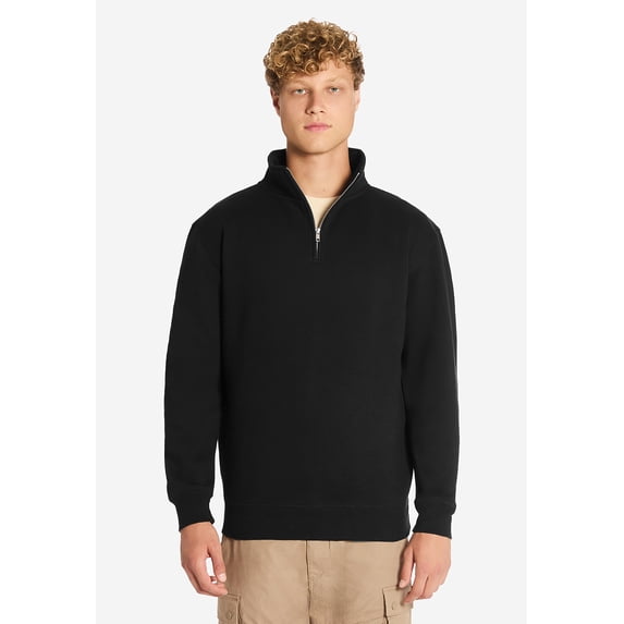 Lane Seven LS14014 Premium Quarter Zip-Black-M