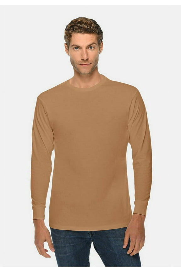 LS15009 Unisex Long Sleeve T-Shirt-Toasted Coconut-L